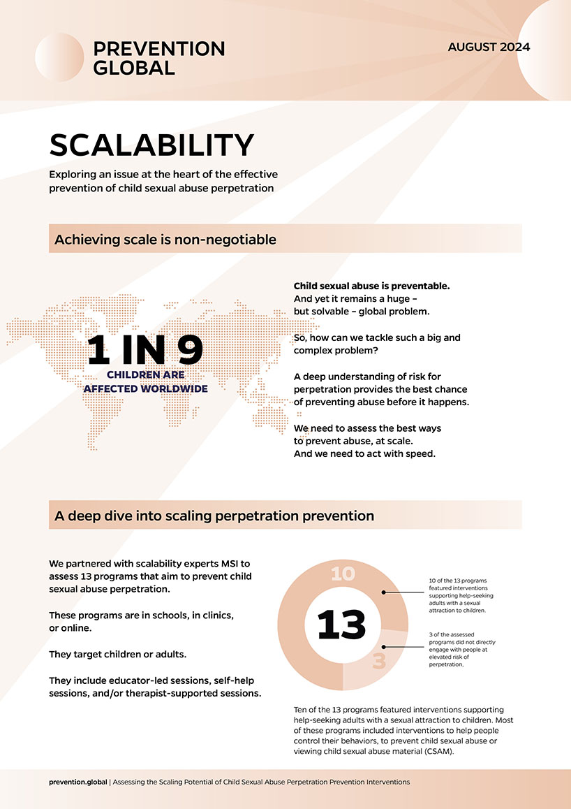 Prevention Global | Scalability Deap Dive | BRIEF